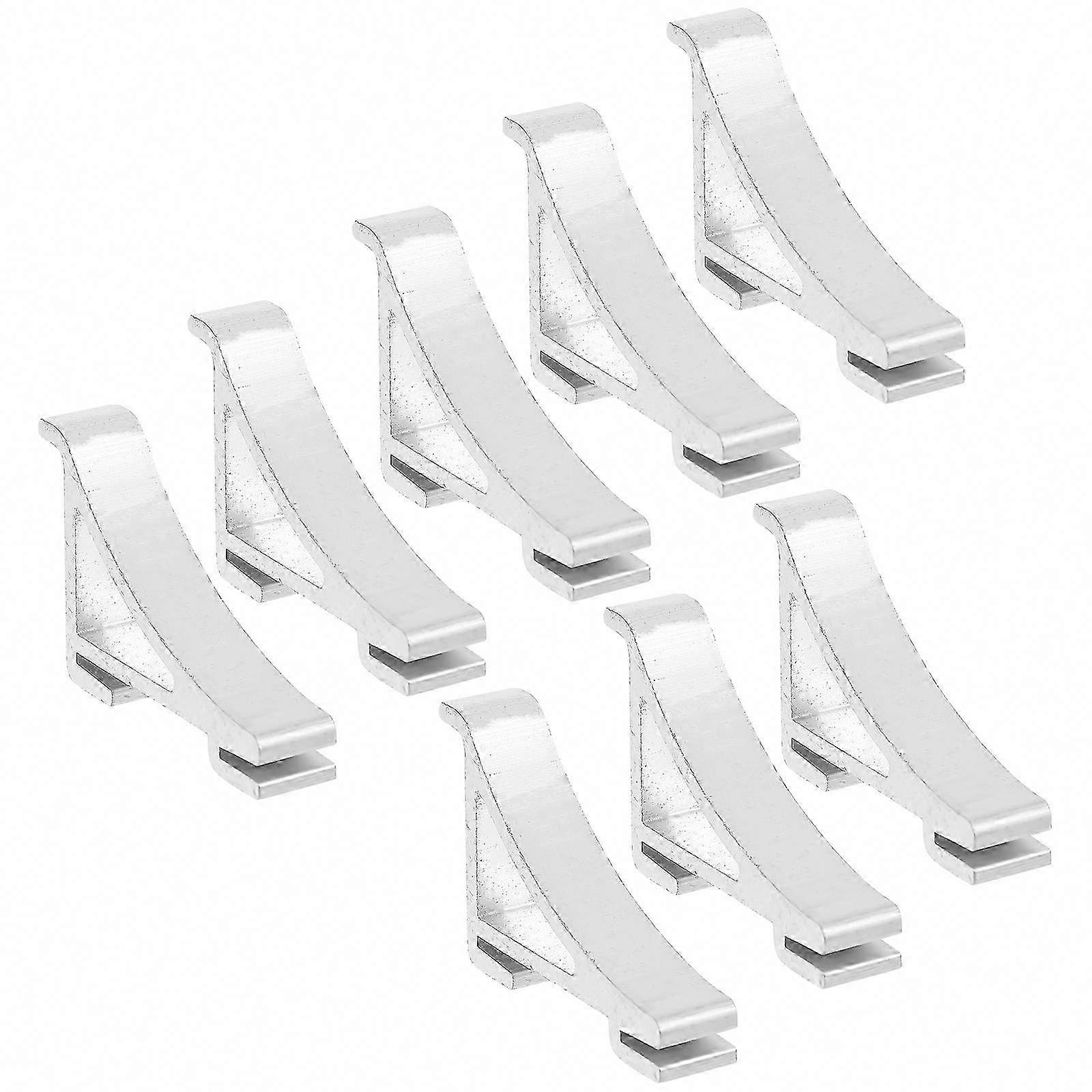 8 Pcs Cabinet Shelf Metal Freezer Shelf Hooks Square Clips Replacement Parts