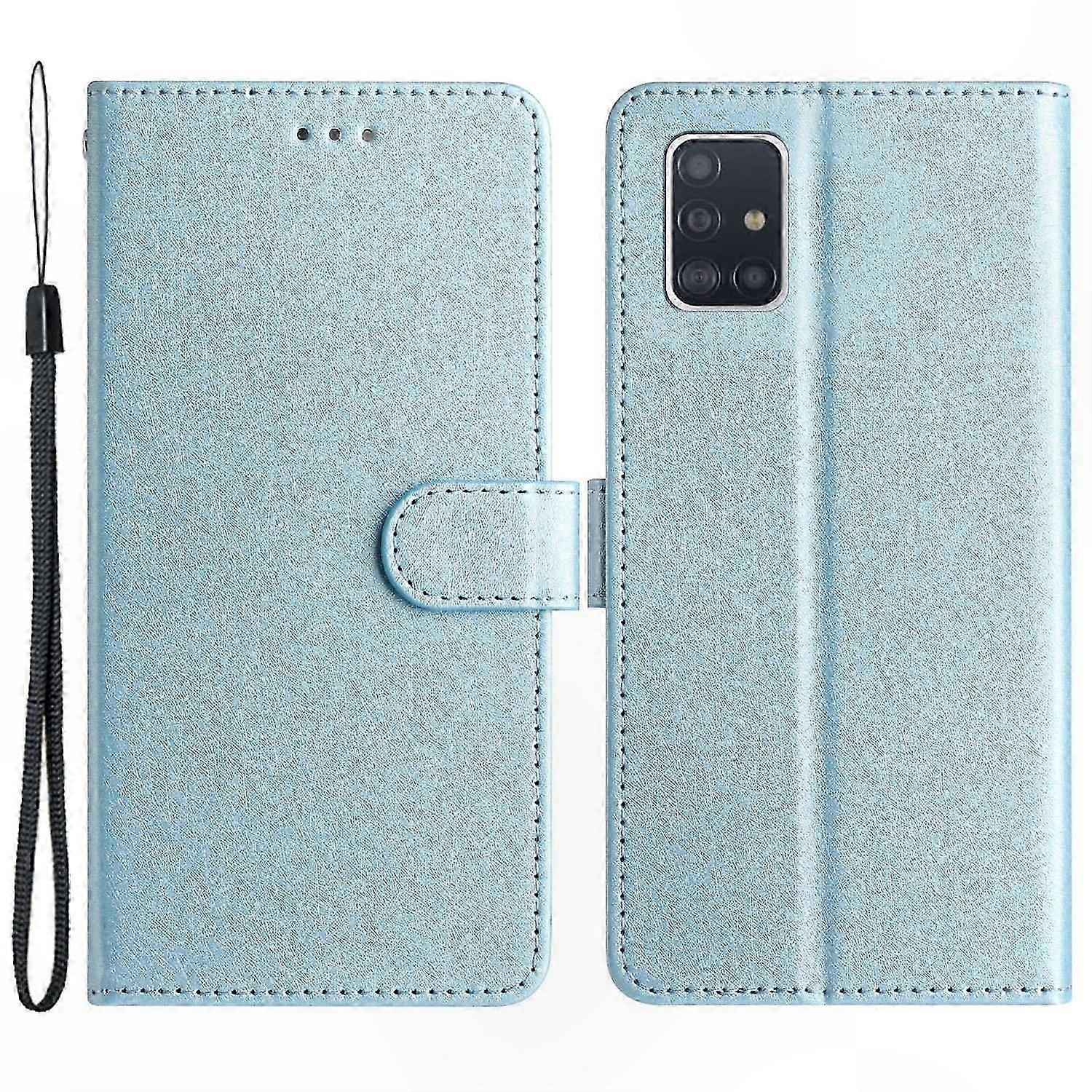 Silk Texture Leather Phone Wallet Case with Stand Function for 4G Smartphones