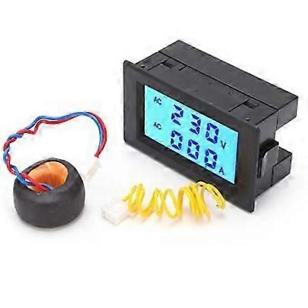 QH4835A LCD Dual Display Power Voltage Meter Electric Digital Ammeter Voltmeter AC80400V