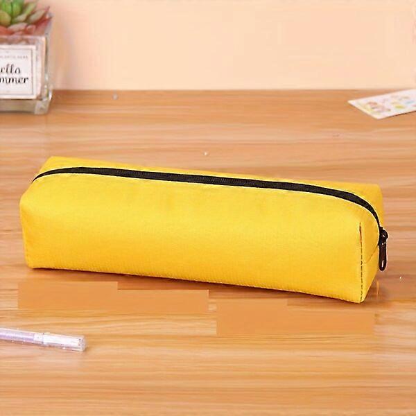 Oxford cloth pencil case, solid color and portable, multi-functional storage