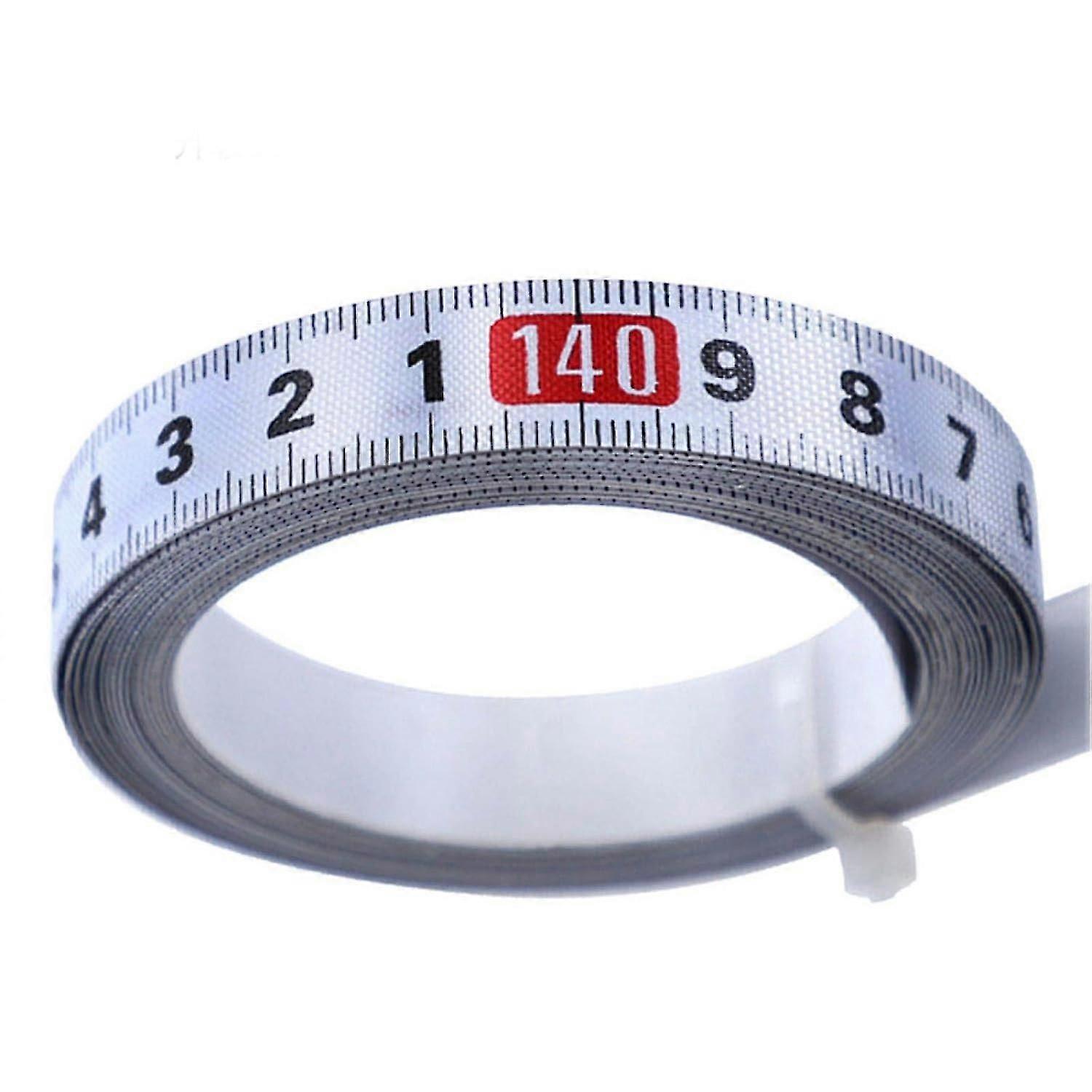 Sticky Scale Steel Ruler, Miter Saw, Self Adhesive Tape, Metric Steel Ruler, Portable Tape Measure, for Workbenches and Machinery