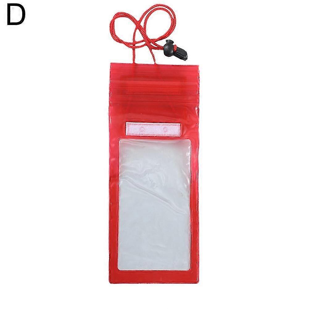 Transparent waterproof diving bag sealed for dustproof touchscreen