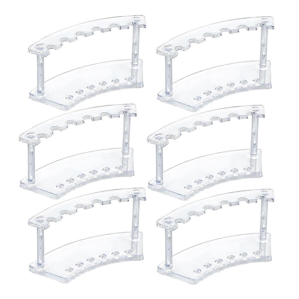6 Pcs Pen Display Stand, Clear Pen Display Rack for Craft Shows