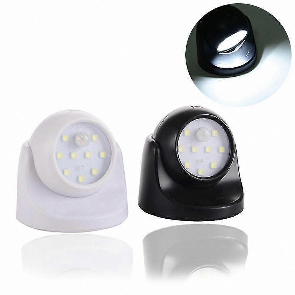 LED Security Light with Motion Sensor for Indoor and Outdoor Garden Use, Battery Operated, 360 Coverage