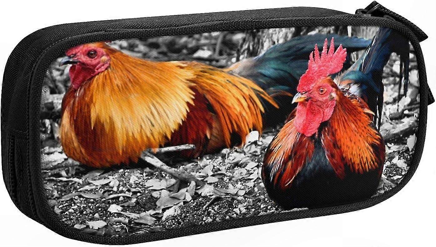 Large Pencil Bag with 2 Compartments for School and Office Use - Organizer for Pens and Pencils Suitable for Students