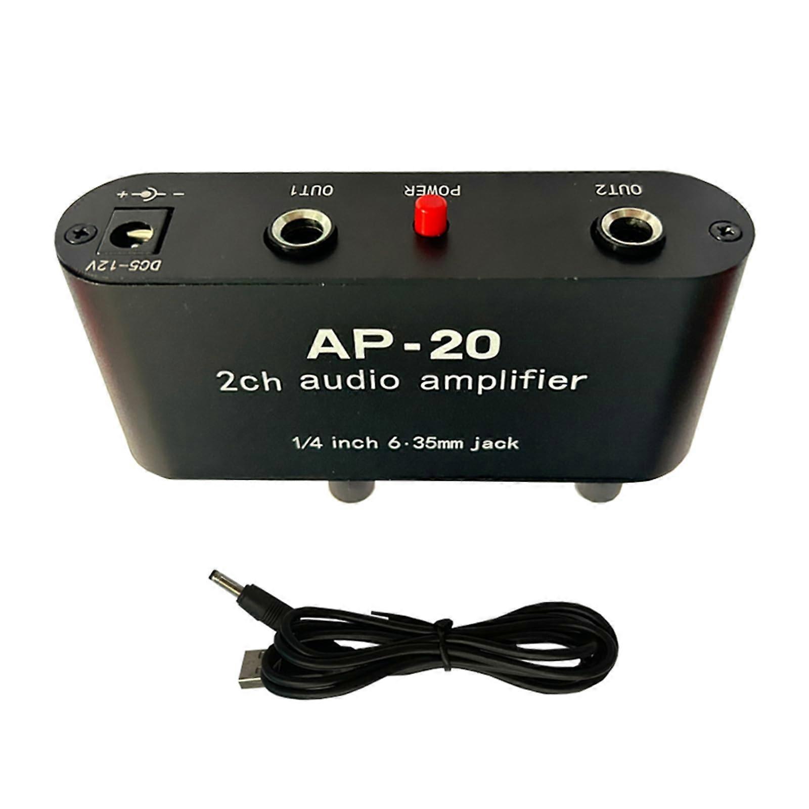 Sound Amp AP20, 2Channel Balanced Input Amplifier Preamp, 20 Hz20 kHz Frequency Range