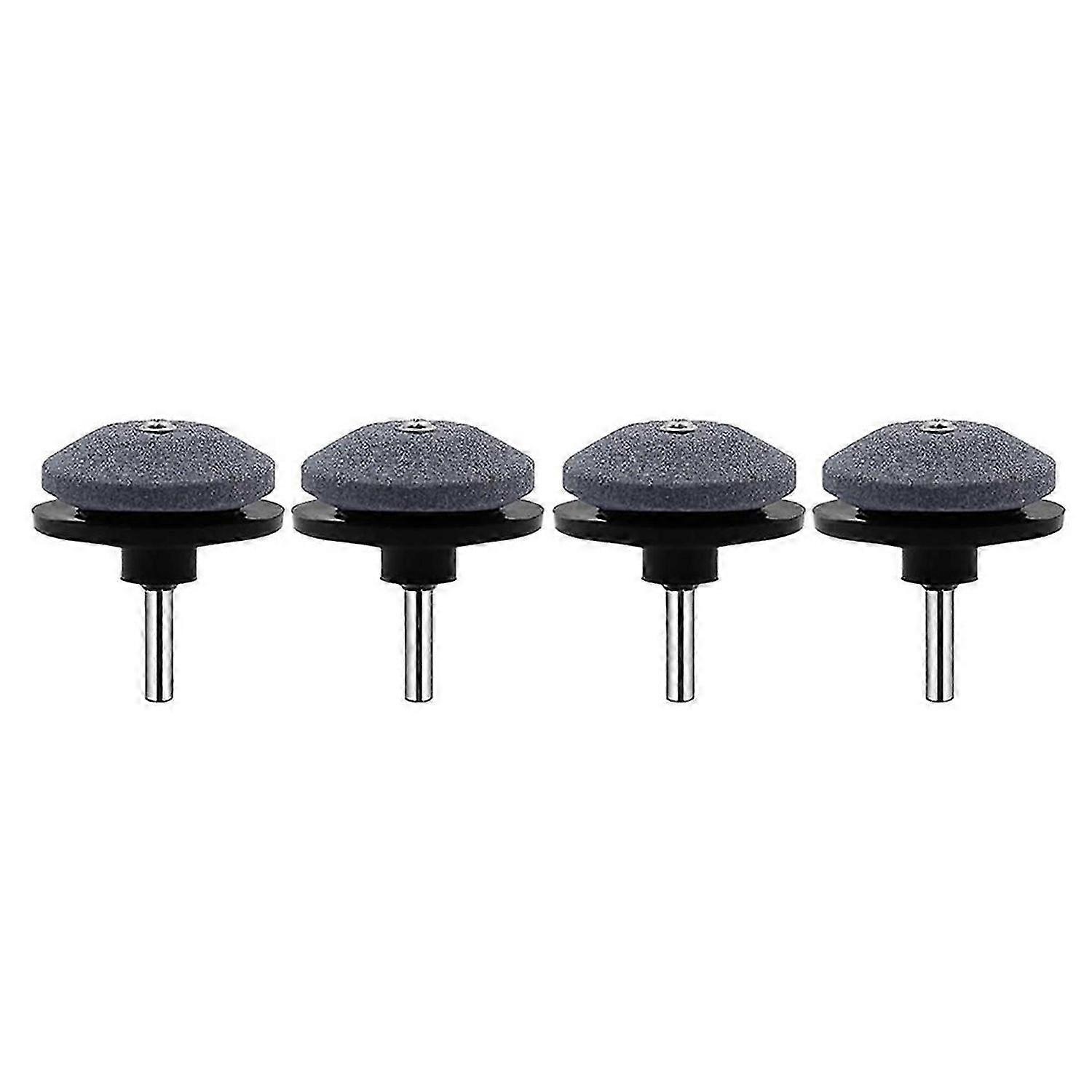 4PCS Lawnmower Dull Blade Sharpener, Lawn Mower Blade Sharpener Black