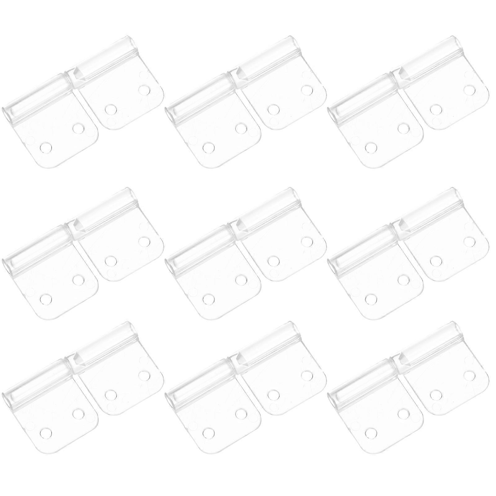 Acrylic Folding Hinges Mini Box Hinges for DIY Use with 20Pcs Set