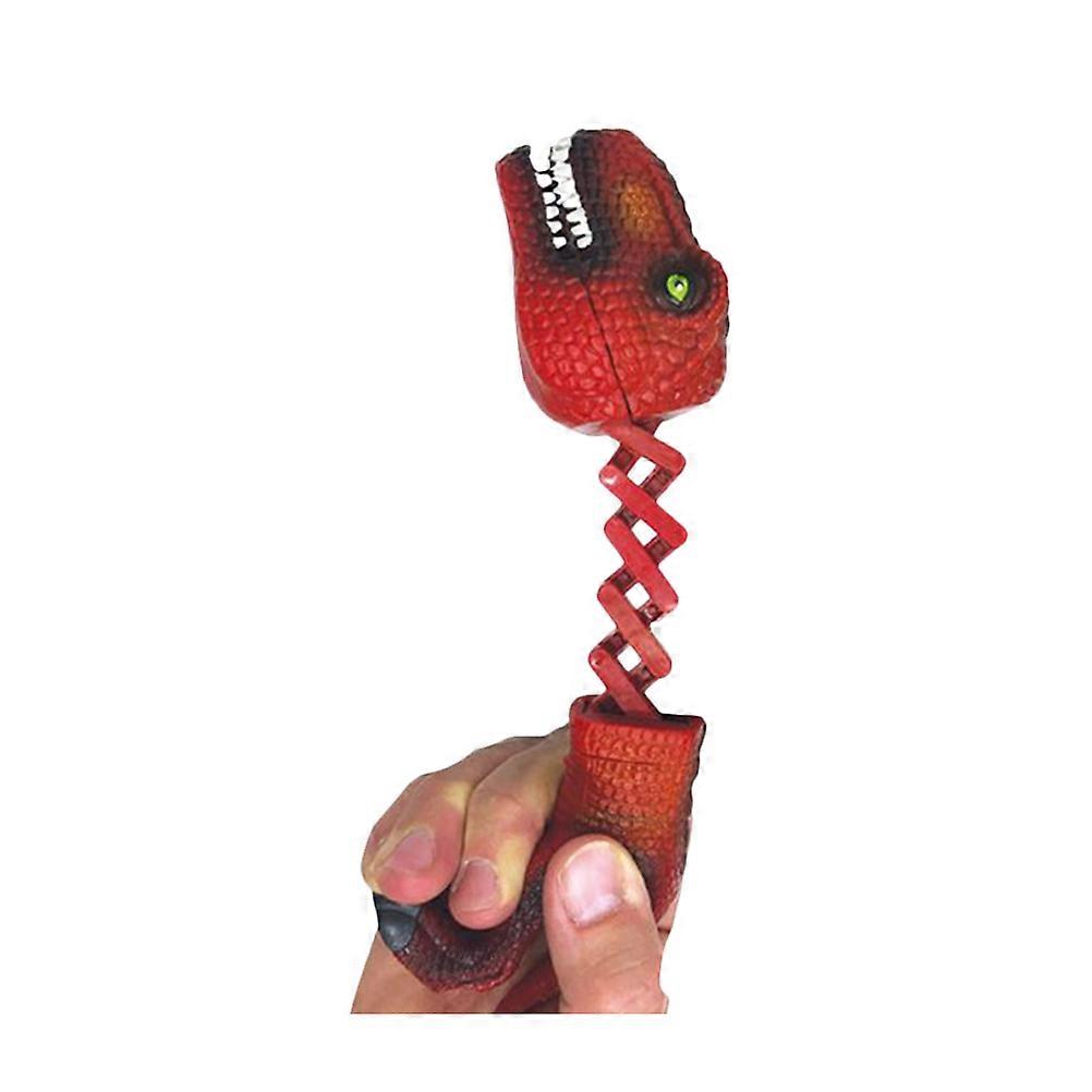Prank Toys Dinosaur Shark Telescopic Spring Manipulator Clip Toy 1Pcs