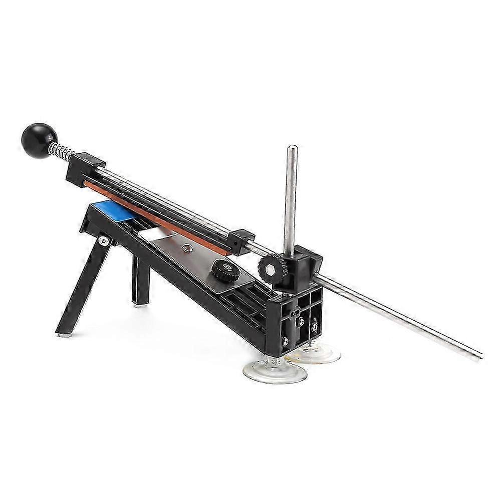 Kitchen sharpener sharpening system, Fixed angle tool with 4 stones + cleaning cloth + manual