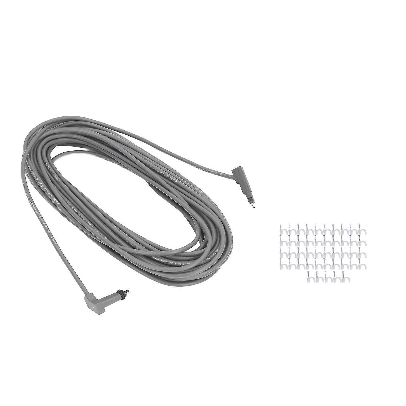 for Starlink Cable Professional Replacement for Starlink Extension Cable for Starlink Cable Wire Clips Kit for Starlink Rectangular Satellite V2 75ft 