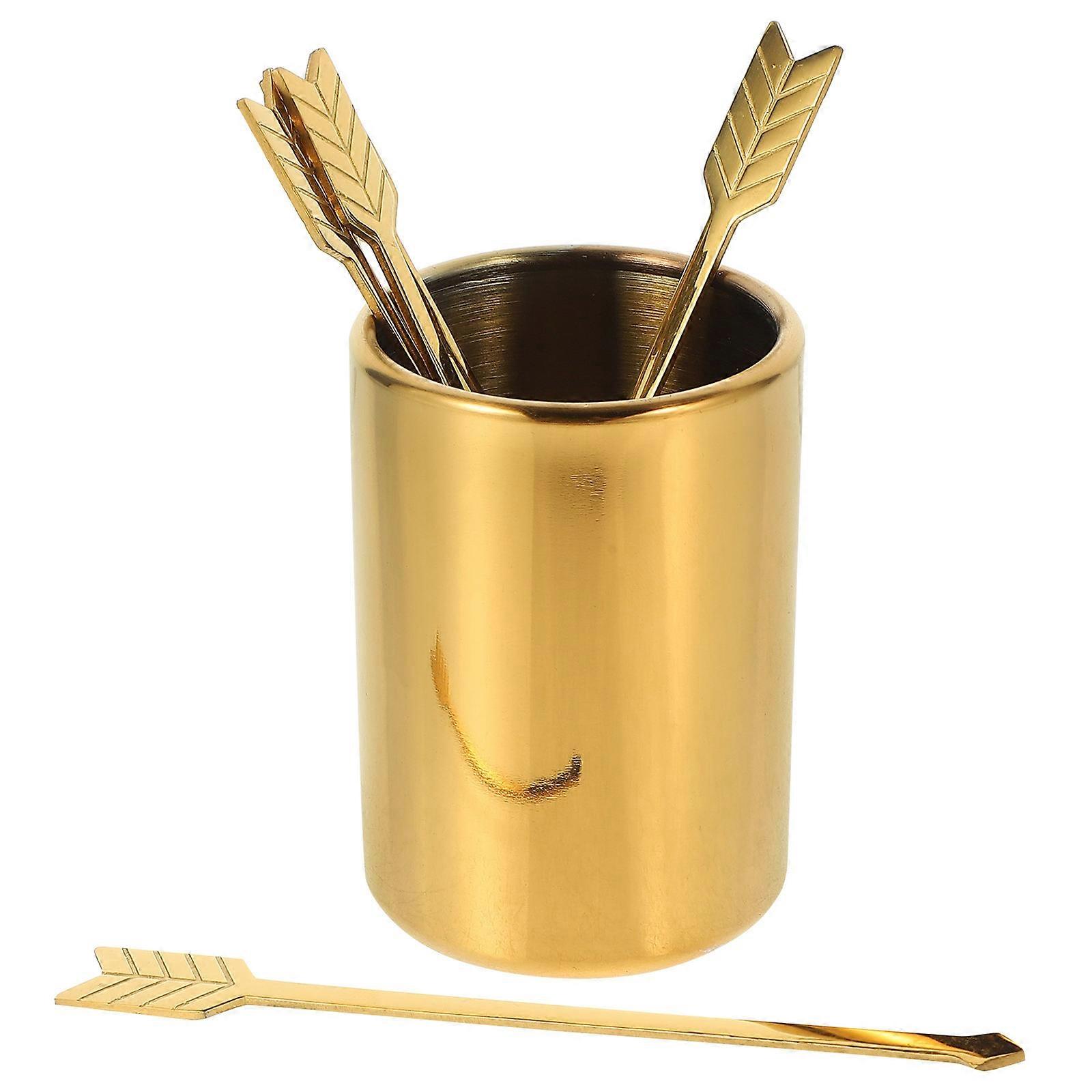 Fruit Fork Set Stainless Steel for Garnishing with 1Set Decorative Picks