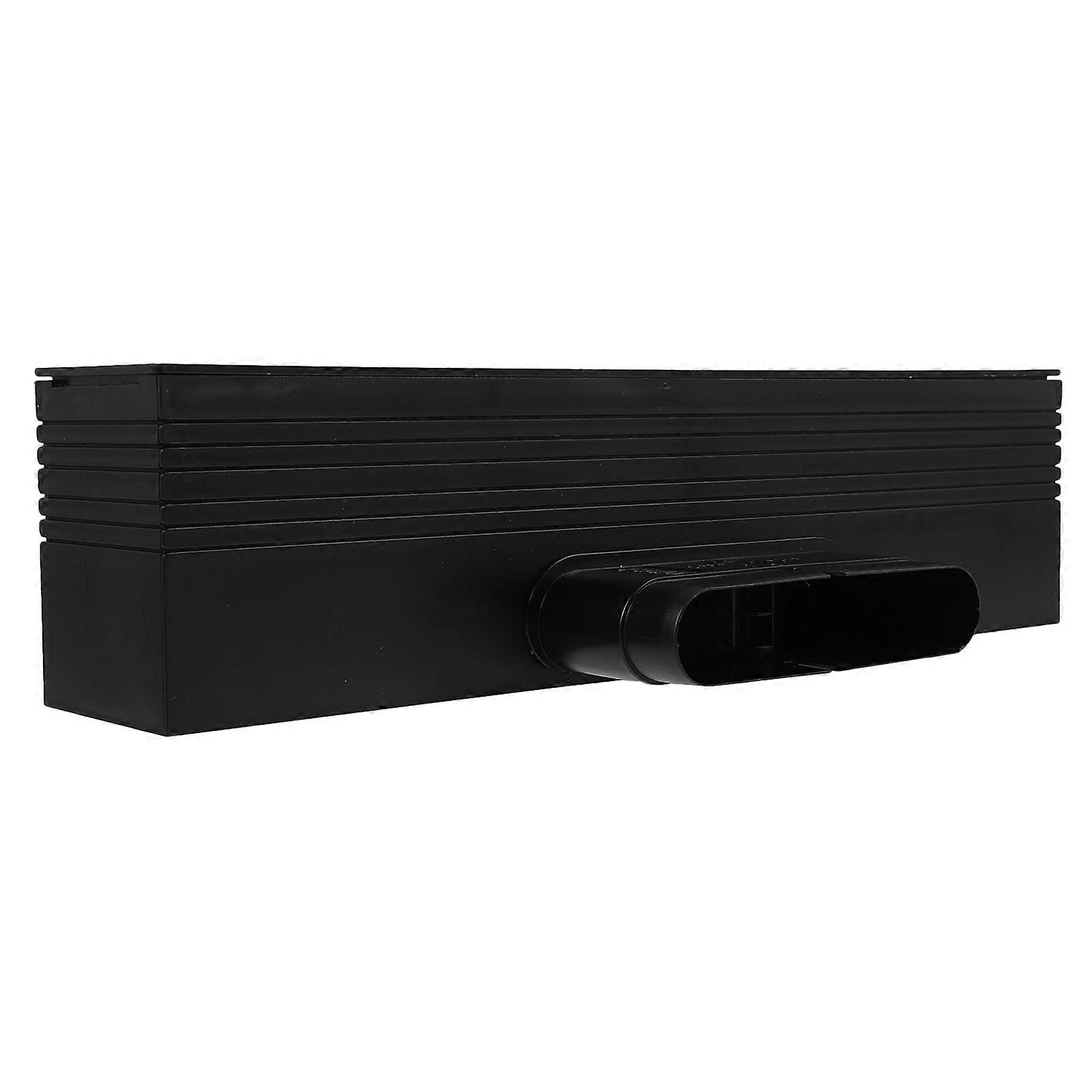Angled Floor Vent Cover for Central Air Conditioning 2Pcs Durable Black Set