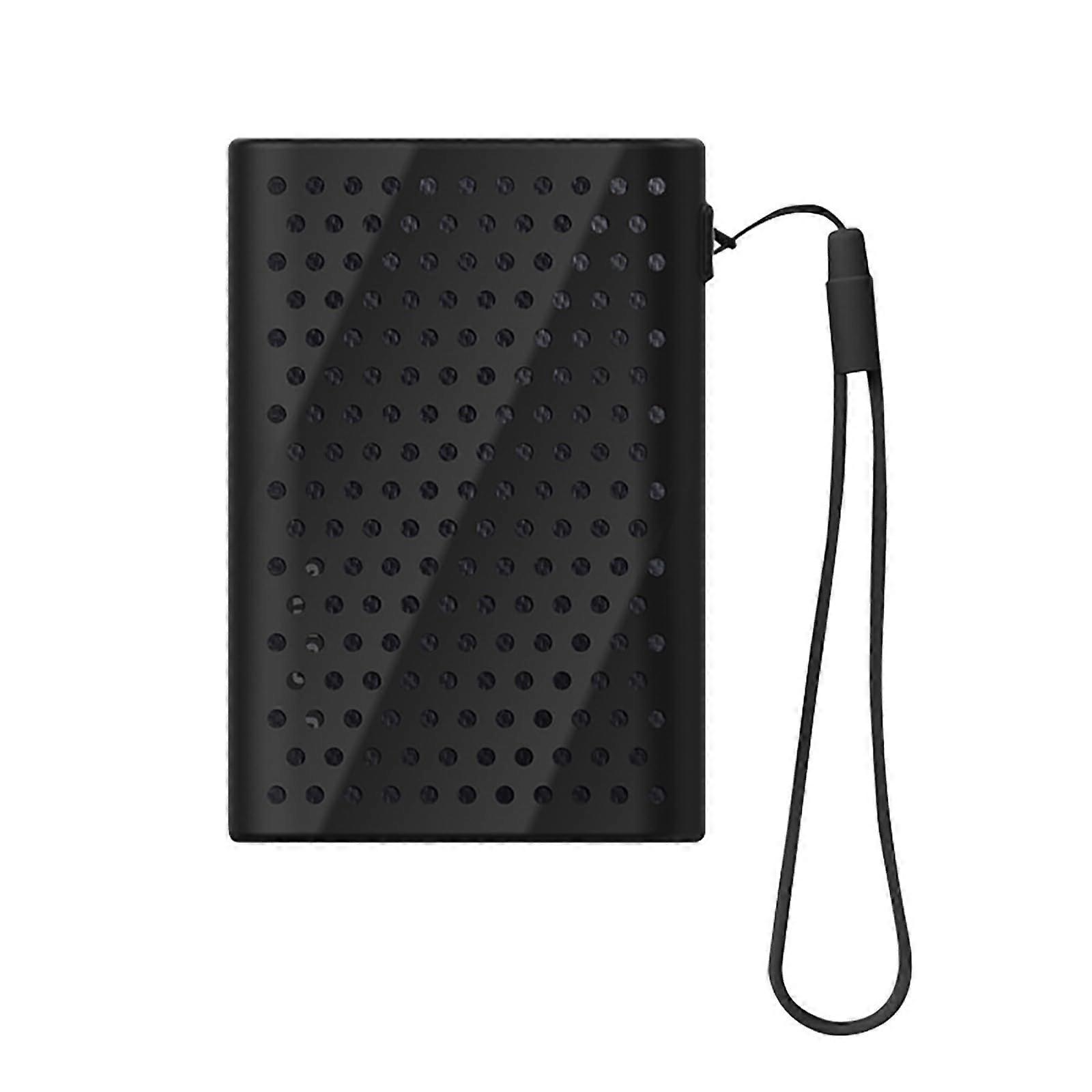 Portable Silicone Case For T9 Drive With Handle Strap Black External Drive Protection