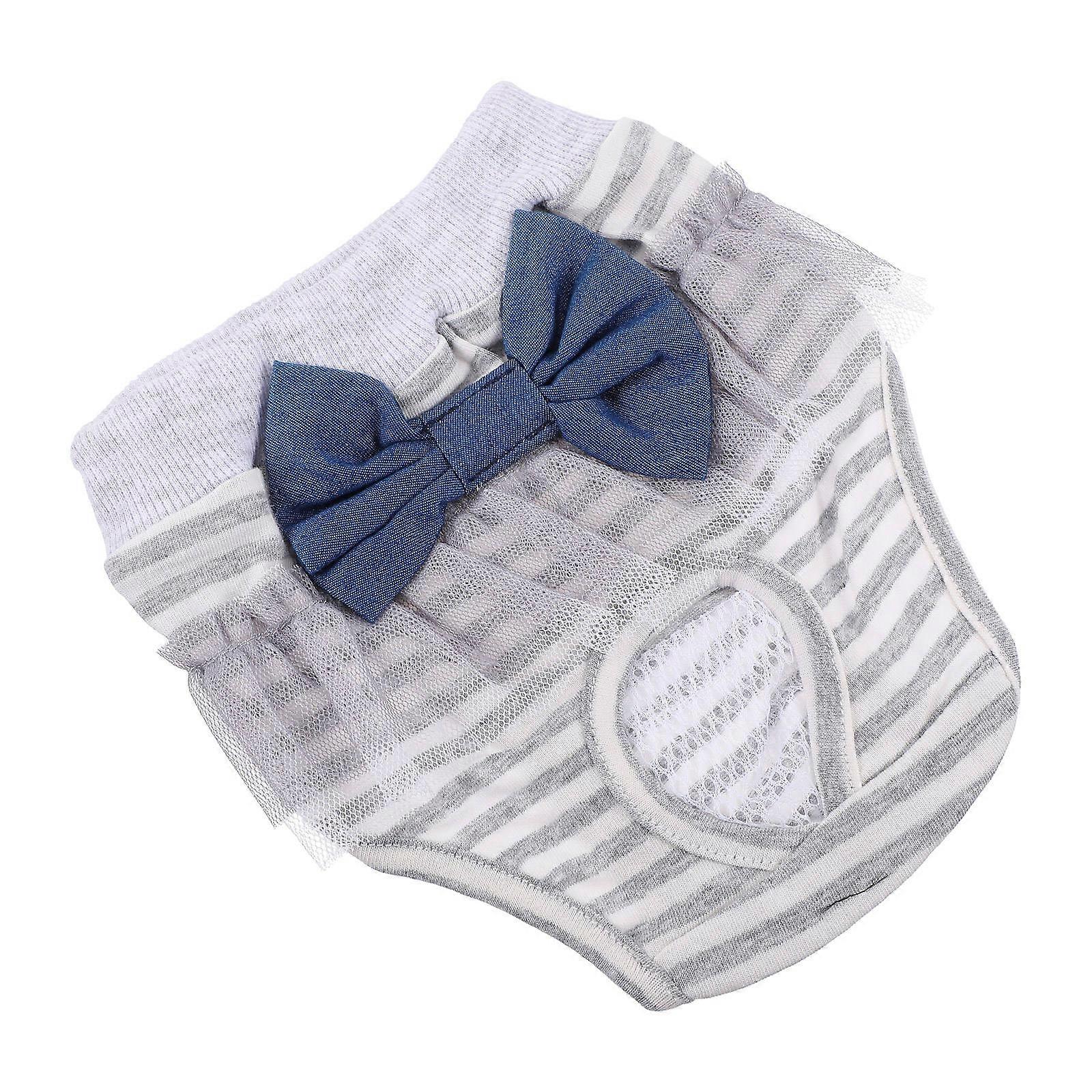 Gri Dişi Köpek Bezi Yıkanabilir Köpek Dönemi Külotu Evcil Hayvan Kullanımı İçin