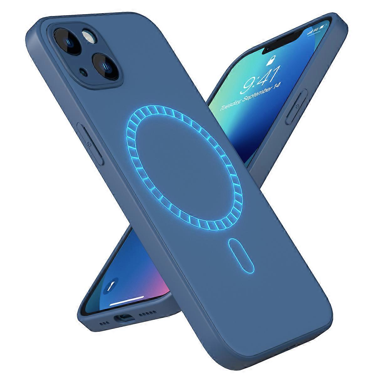 Magnetic Adsorption Phone Case for Phone Compatible with 13 Navy Color