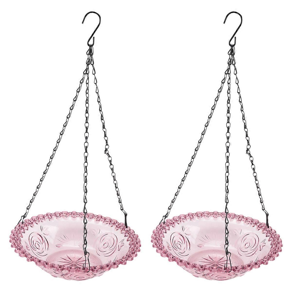 Bird Flower Shaped Hanging Bird Feeder Light 