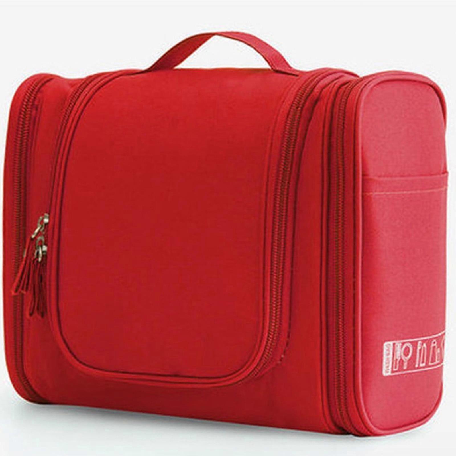 Kcavykas Large Capacity Travel Cosmetic Bag with 3 Openings, Portable Toiletry Storage for Teens & Travelers