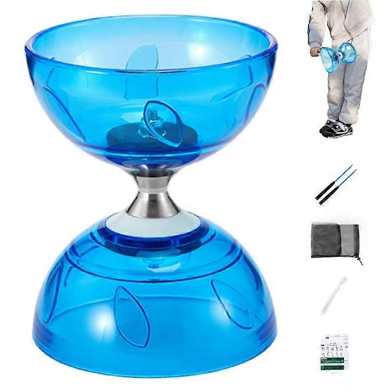 Diabolo Chinese Yoyo Set with Play Stick, String and Net Bag for All Ages Ref: 8973