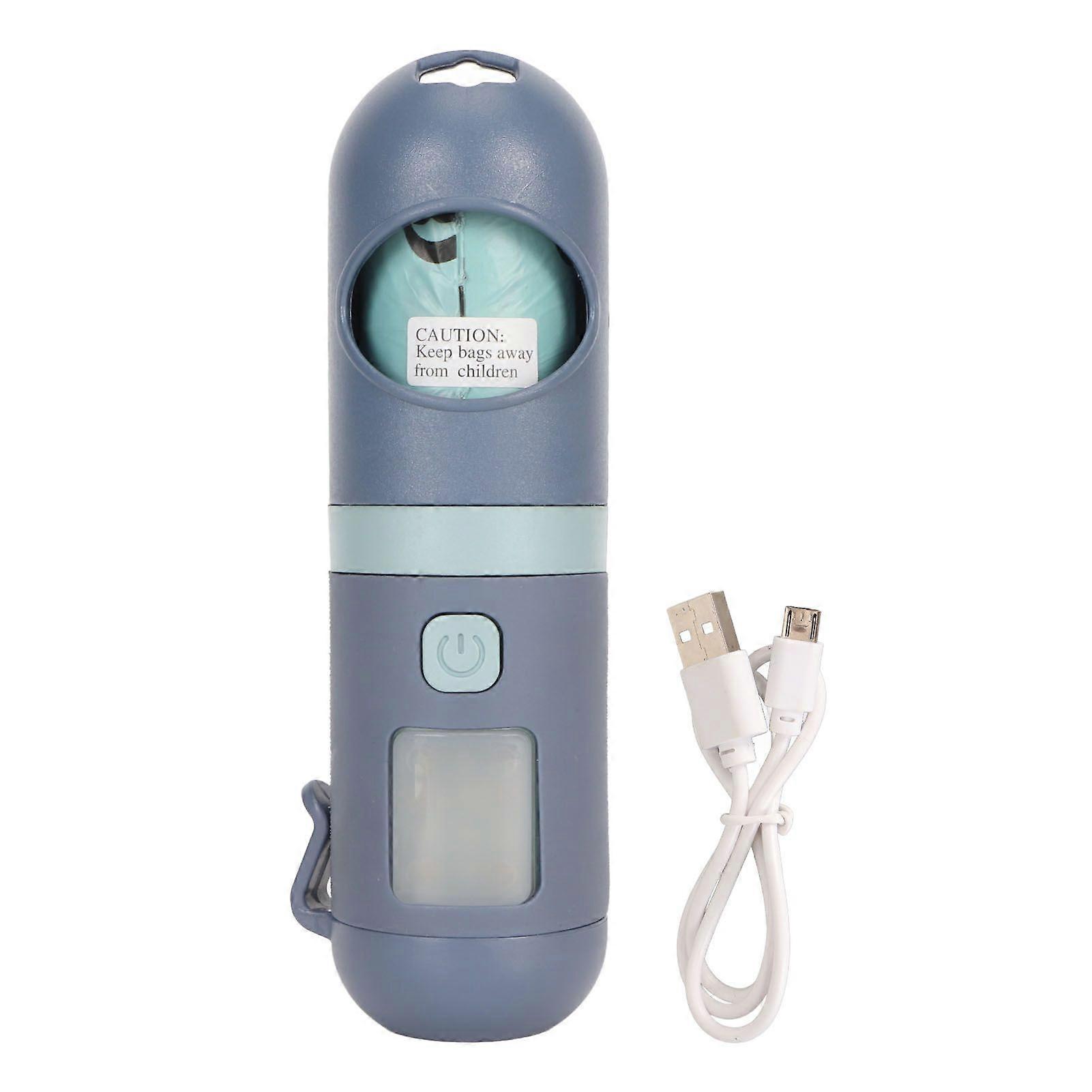 Dog Poop Bag Dispenser Multifunctional Pet Waste Bag Holder with Built in LED Flashlight for Dog Walking Accessory
