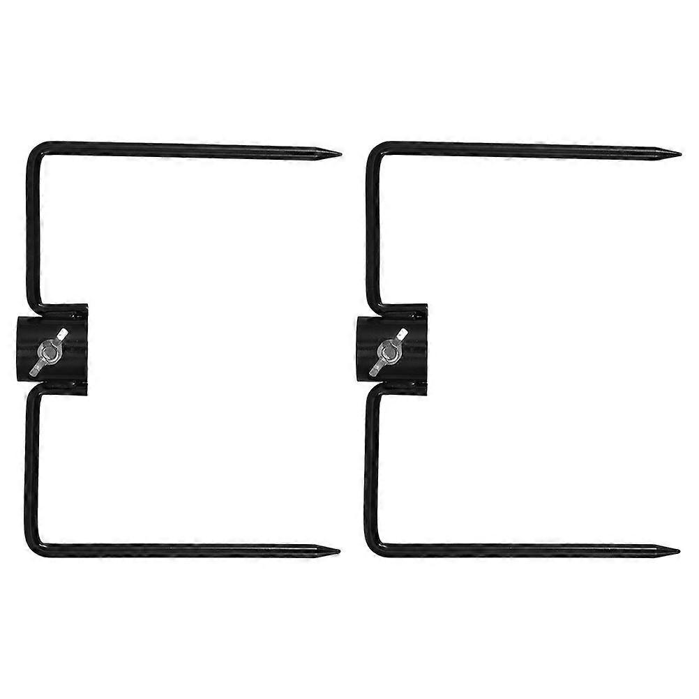 Ground Pole Stabilizer Garden Flag Pole Stabilizer Iron 8Pcs Set