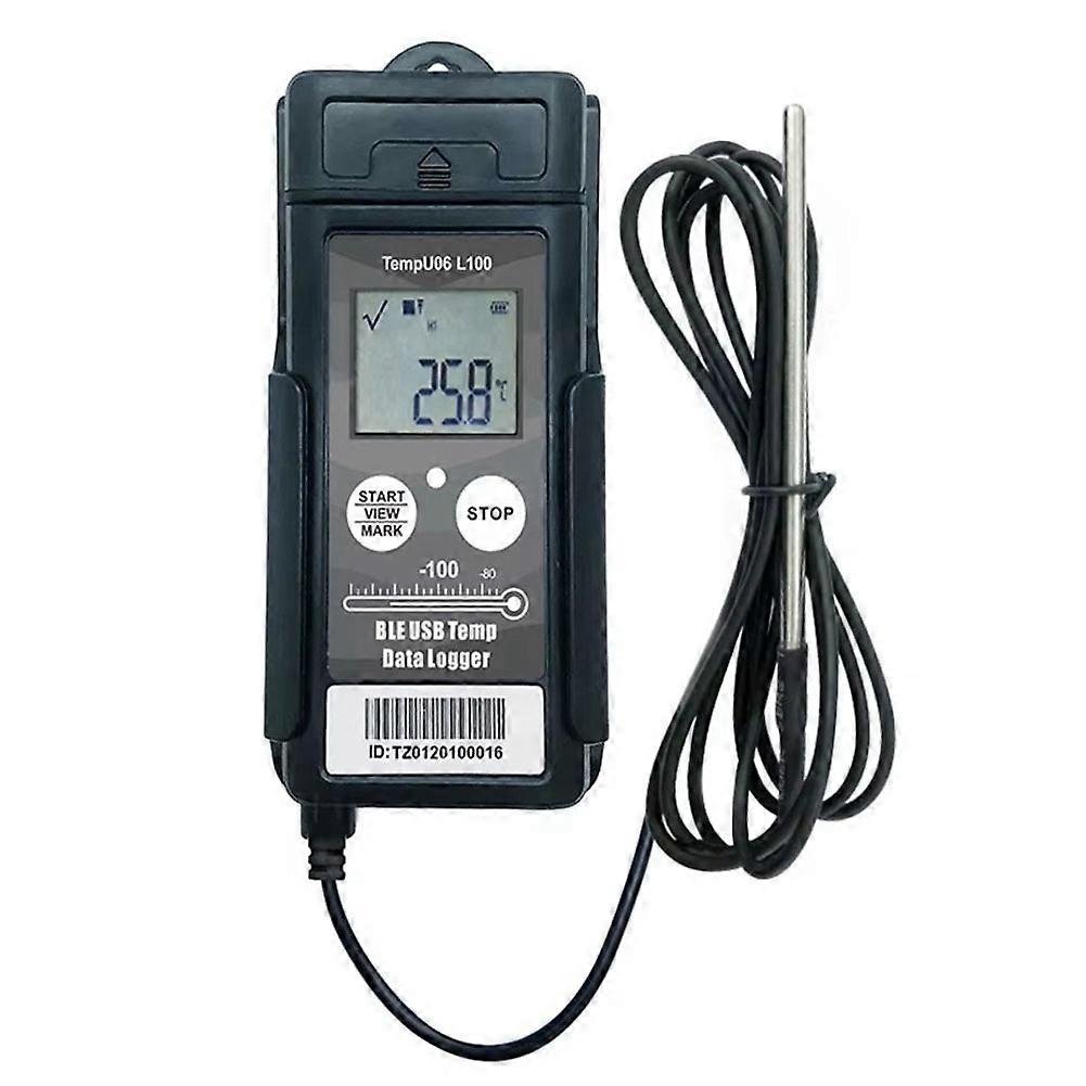 TempU06 -100°C Low Temperature Data Logger Digital 32000 Points Bluetooth USB Temperature Recorder ForCold Chain Storage