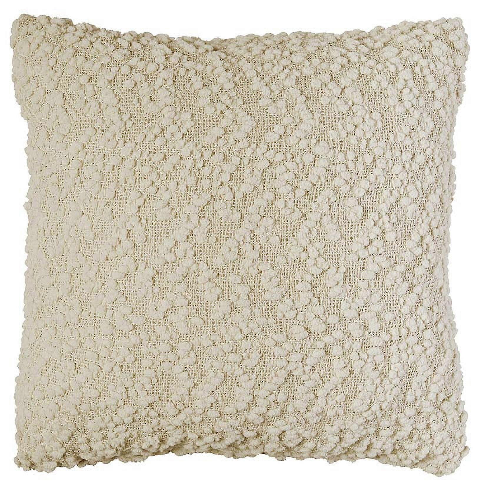 Snow Flocked Chenille Throws or Accent Pillows - Tan Accent Pillow