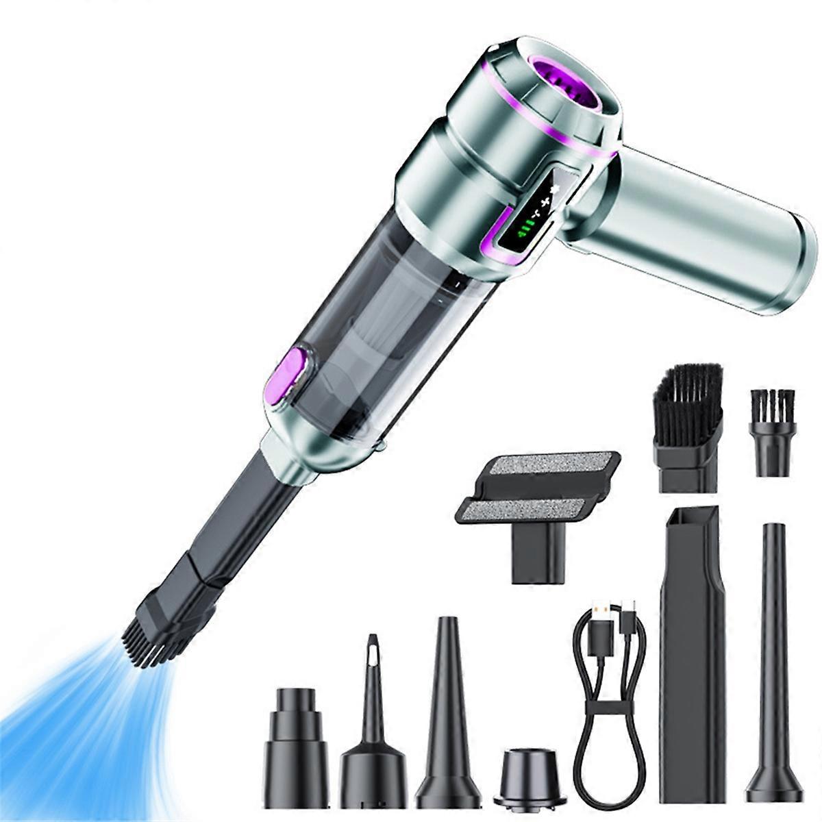 Mini Car Vacuum Cleaner Strong Suction Cordless Powerful Car A