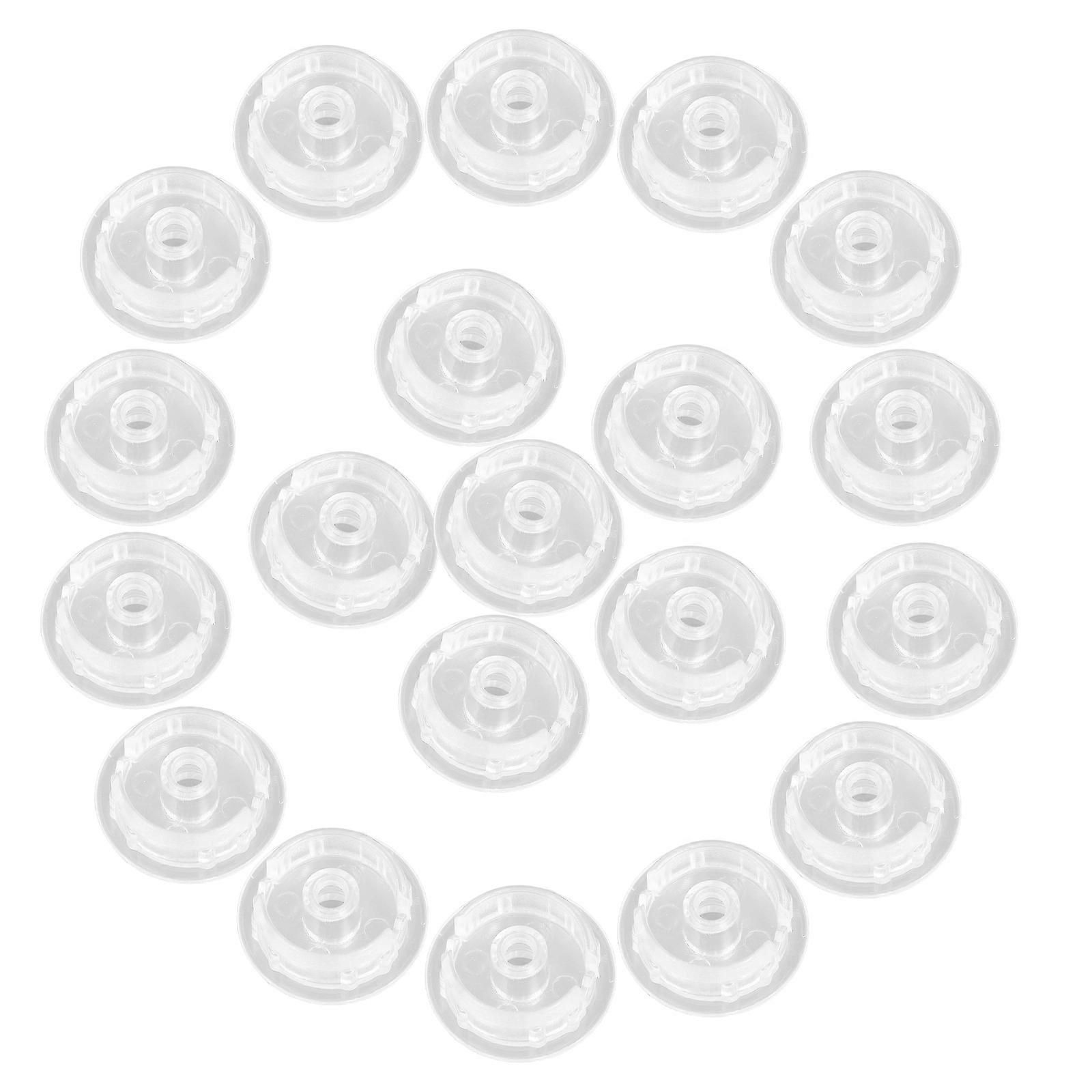 Window Blind Parts Bottom Rail Button for Blind Repairs 40Pcs Clear Plastic