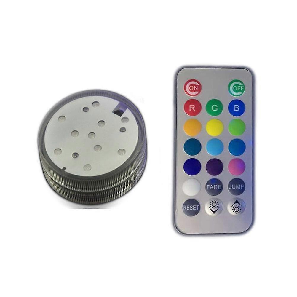 Battery Operated LED Lights Assorted Color for Decoration Use 3Pcs Waterproof Submersible Lights