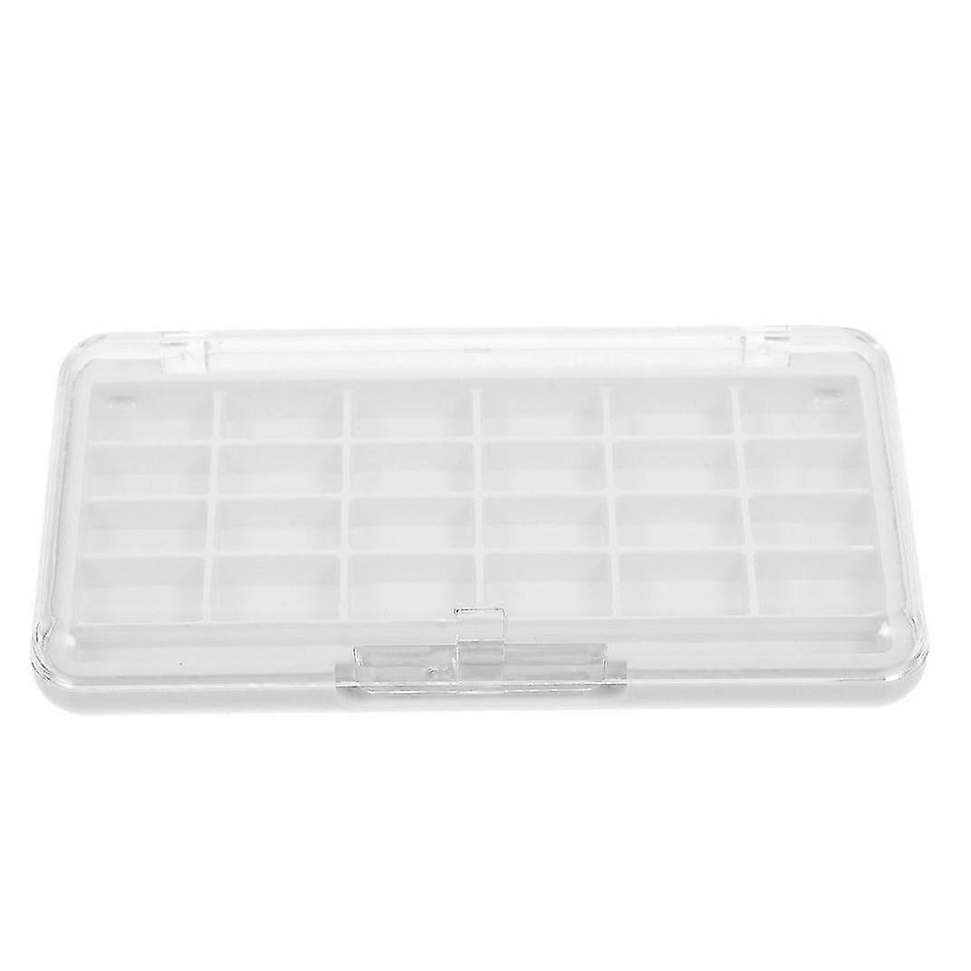 2PCS Empty Lipstick Palette: Empty Makeup Palette Lipstick Box Portable Eyeshadow Pan DIY Powder Blush Storage Box Transparent Container 2025