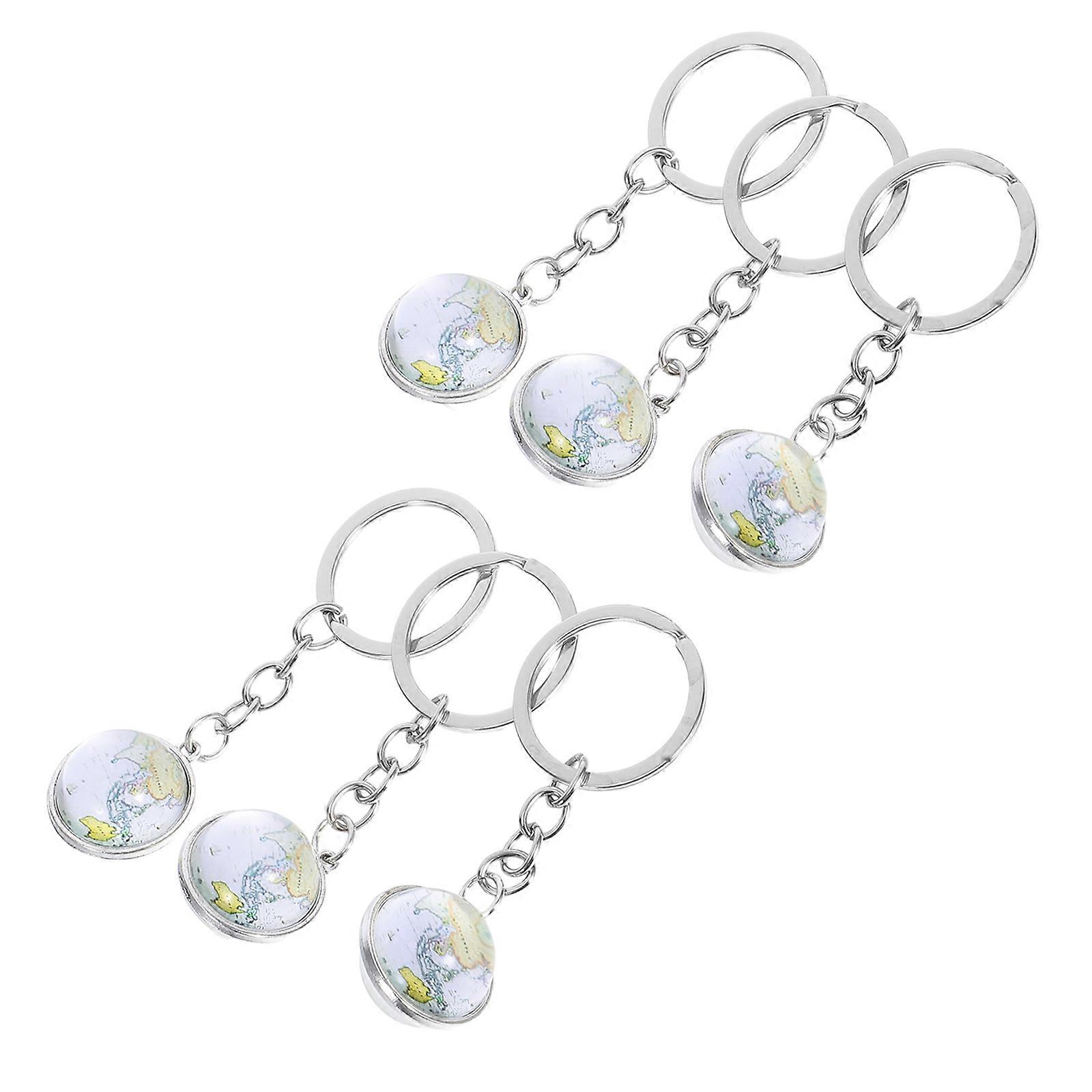 Glass Keyring Creative Keychain for Keys 18Pcs Set