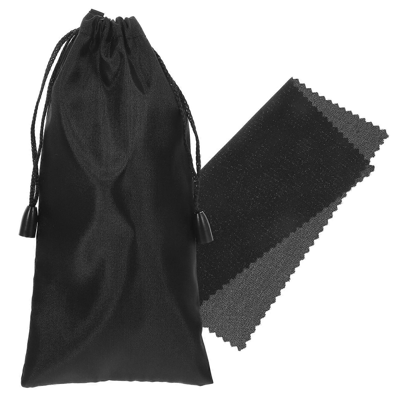 Glasses Portable Sunglasses Storage Bag Set with Wiper 90Sets