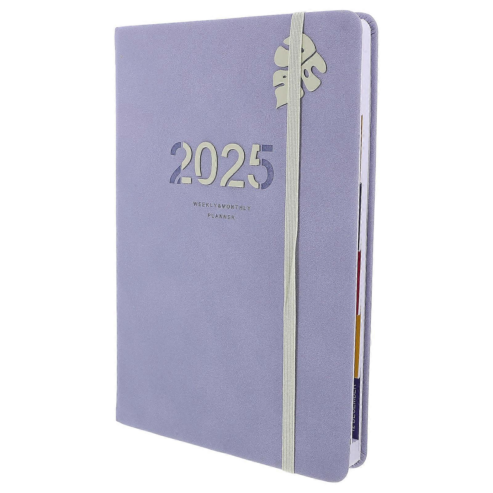 Office Schedule Notepad Daily Planner Notebook for Home Use Lavender Color