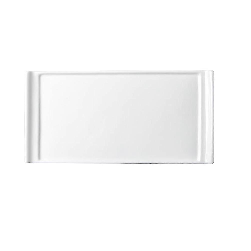 Kitchen Tableware Ceramic Plate for Storage 2Pcs White Dessert Plate