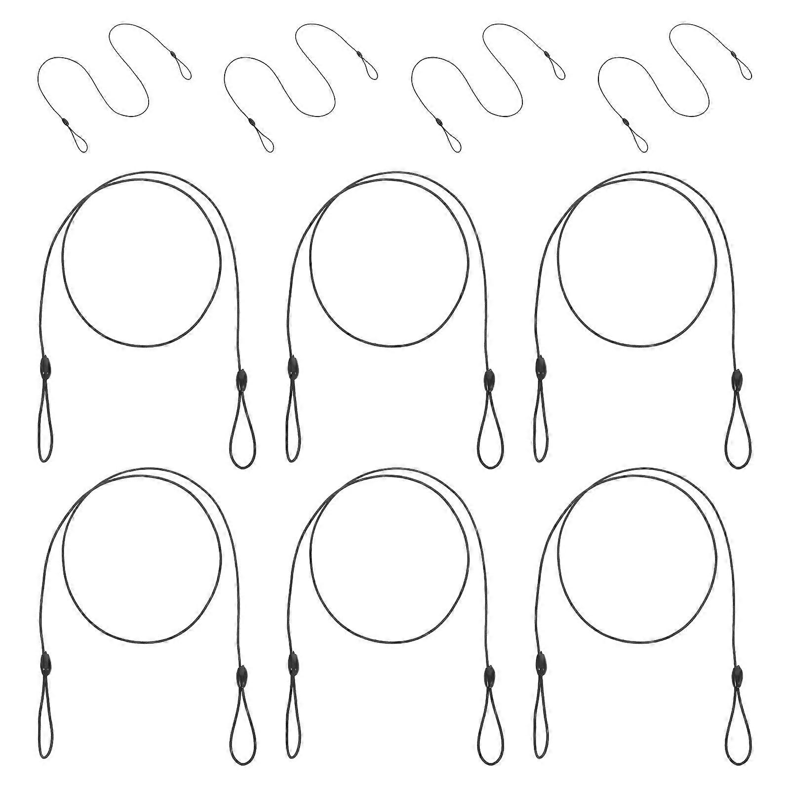 Badge Elastic Lanyard for Pens with 20Pcs Elastic Plastic Strap