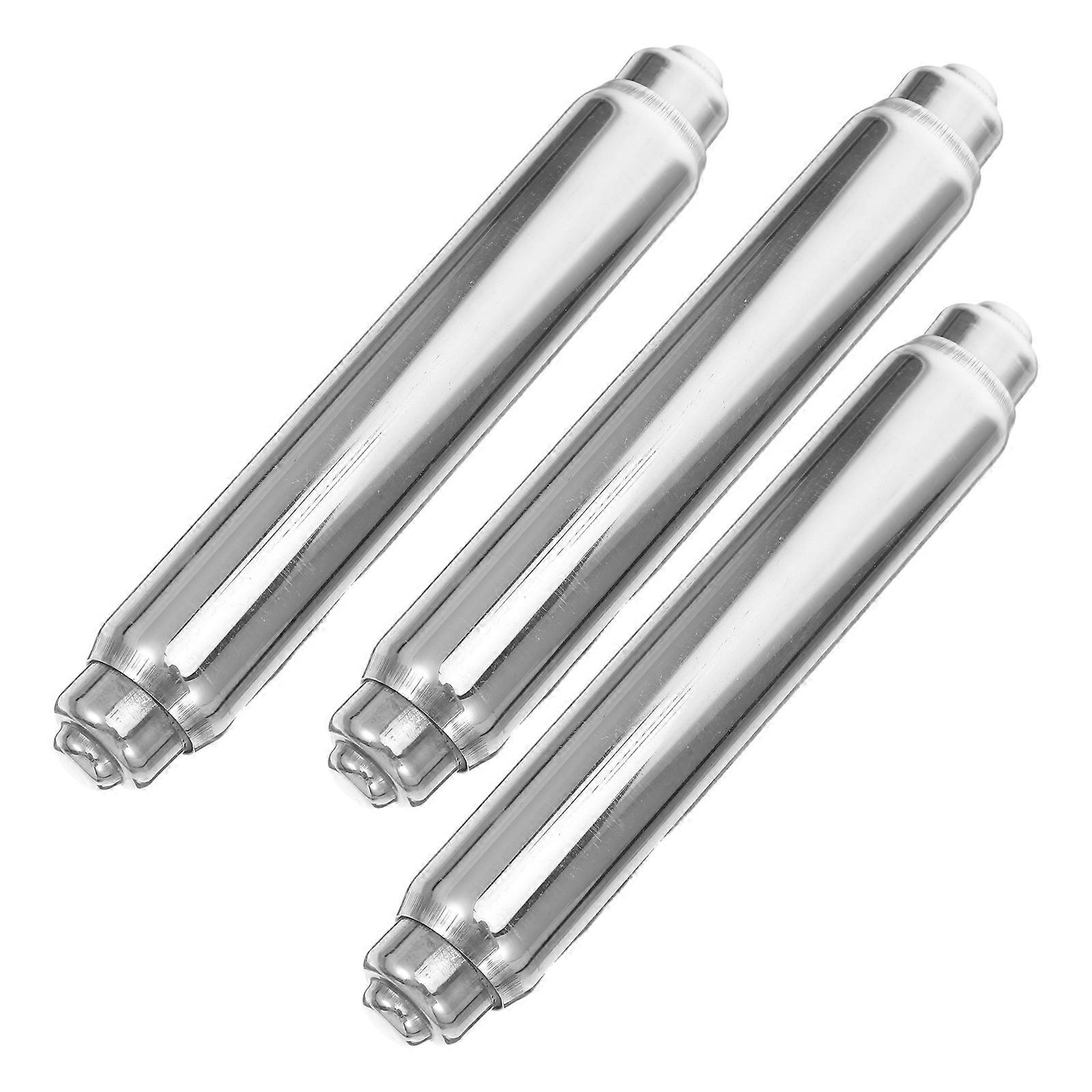 Toilet Paper Holder Spring Loaded Insert Stainless Steel Rod 12Pcs Set