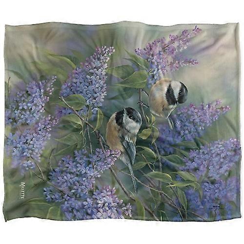 Wild Wings Silky Chickadees Supersoft Blanket