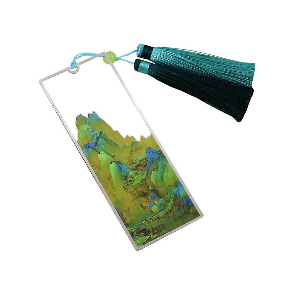 Stylish Rectangular Metal Bookmark For Gift Giving 12x4.5cm Help Focus On Reading 2Pcs