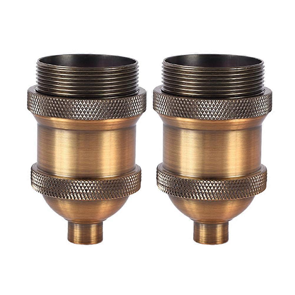 E27 Screw Light Socket Coffee Lamp Holder for Pendant Light DIY 2Pcs