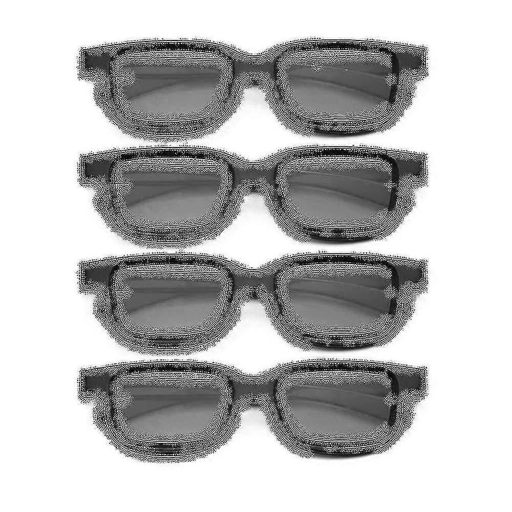4pcs Polarized Passive 3d Glasses For 3d Tv Real 3d Cinemas For 3d Gaming And Tv Frame 2025