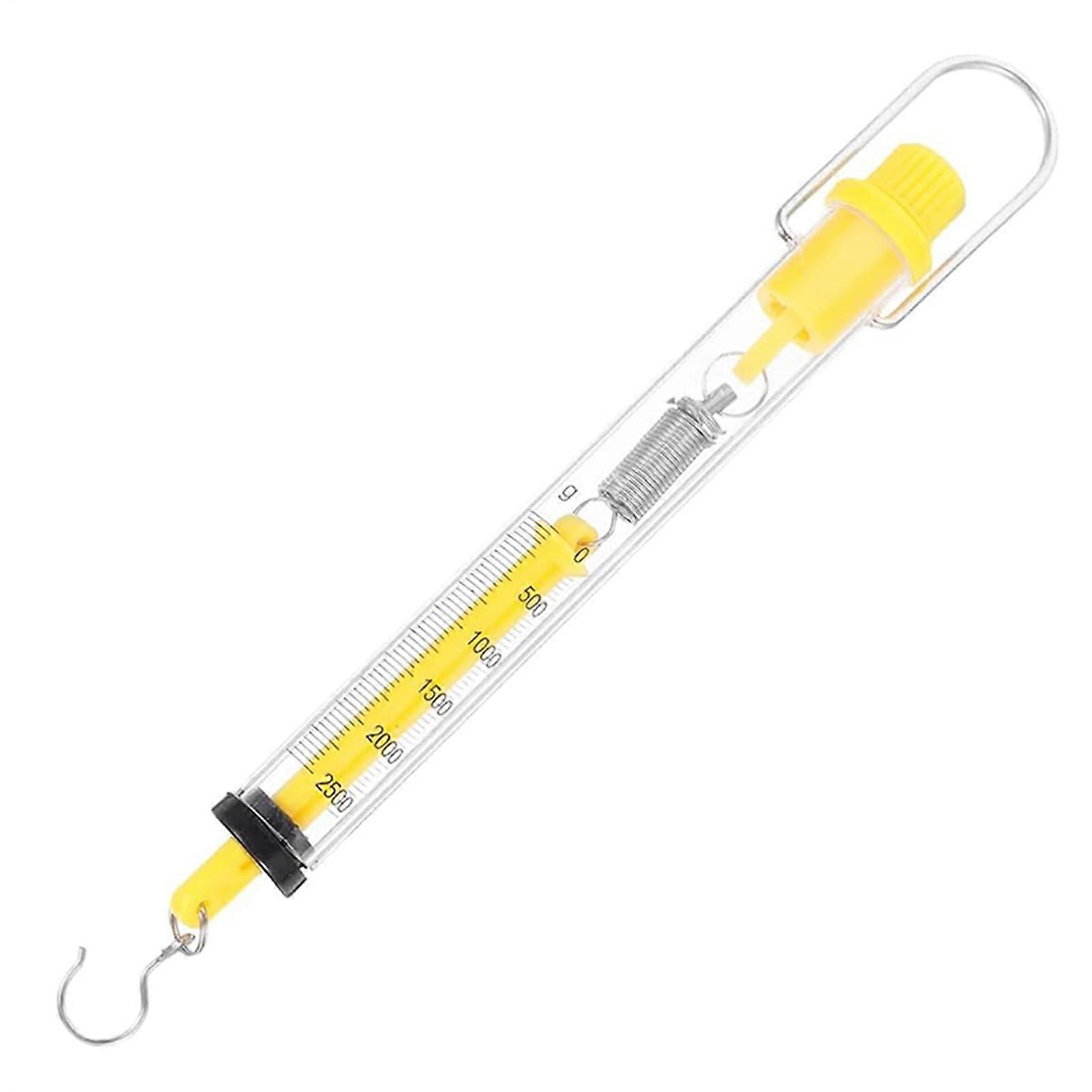 Spring Scale 25x2.5x2.5cm, Compact Design, Force Meter Hook Scales, Student Physics Lab Scale, Hook Attachment
