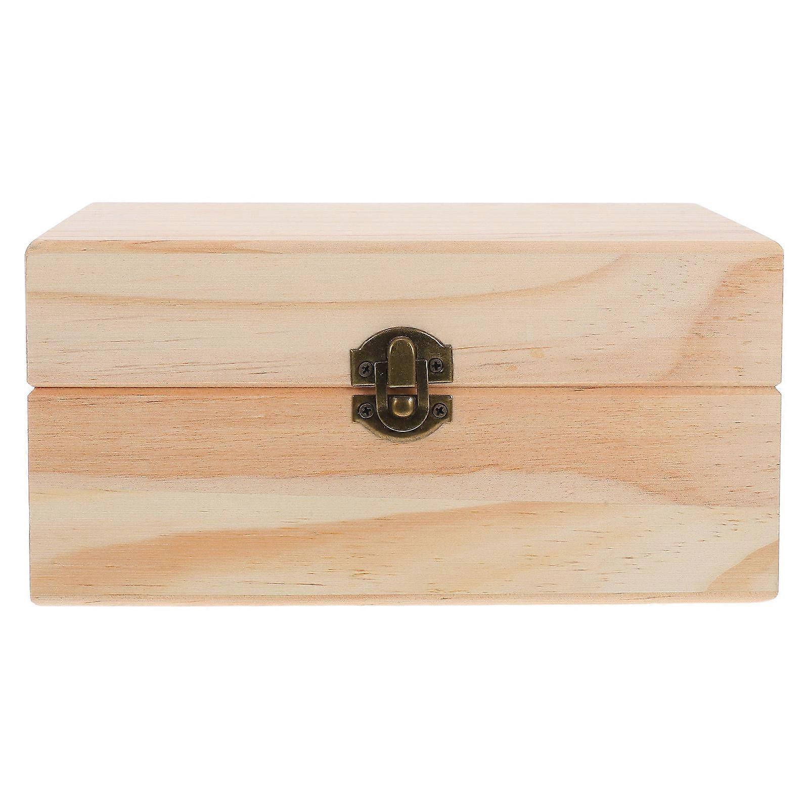 Durable Essential Oils Organizer Rectangular Wood Storage Box Lightproof Design For Essential Oil Storage 1Pcs