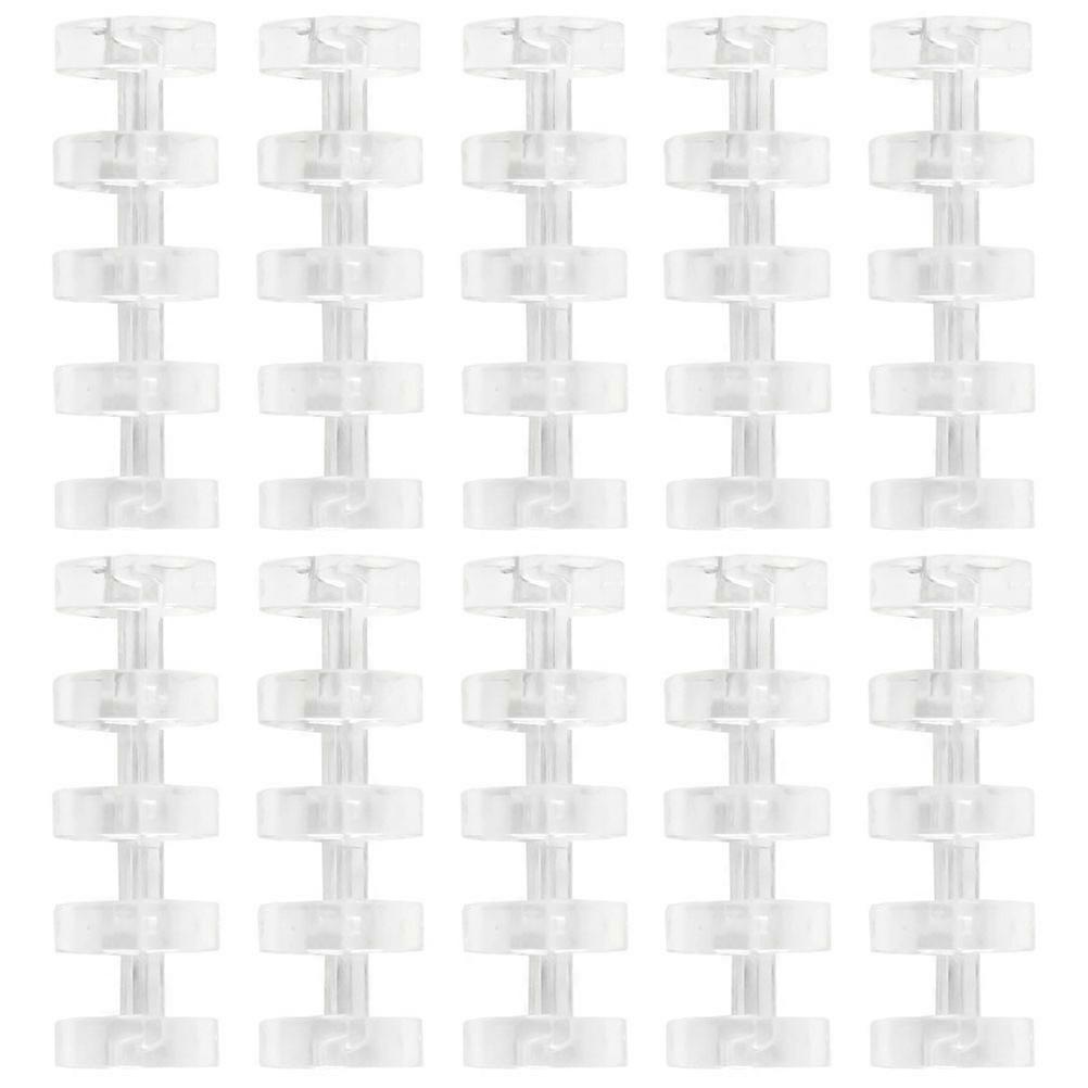 Loose Paper Binder Practical Segmented Binder Stationery Home Use Transparent 20Pack