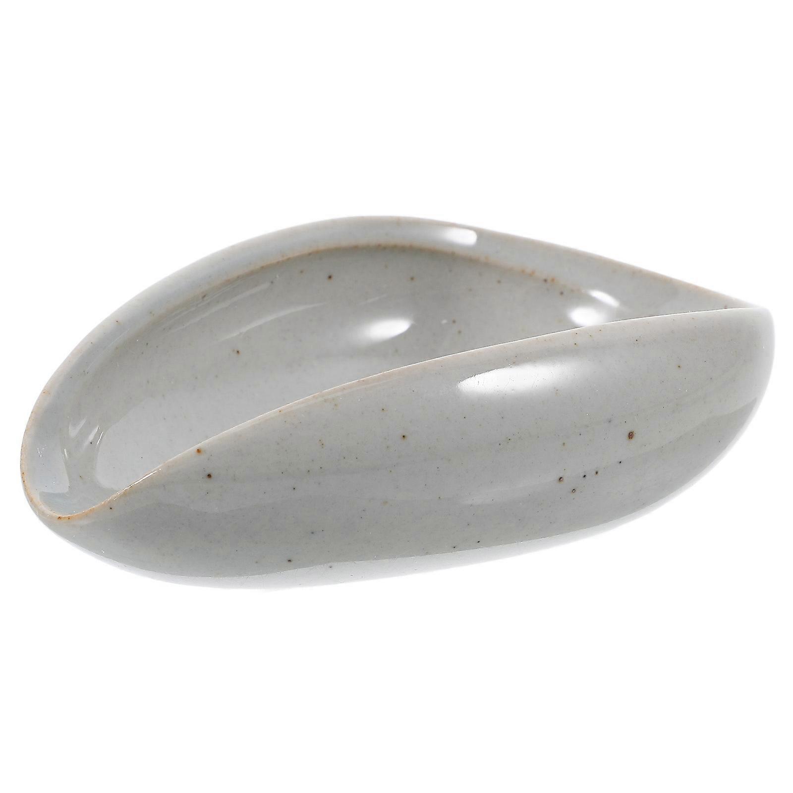 Household Coffee Bean Dosing Cup Ceramic Tray for Coffee Use 2Pcs