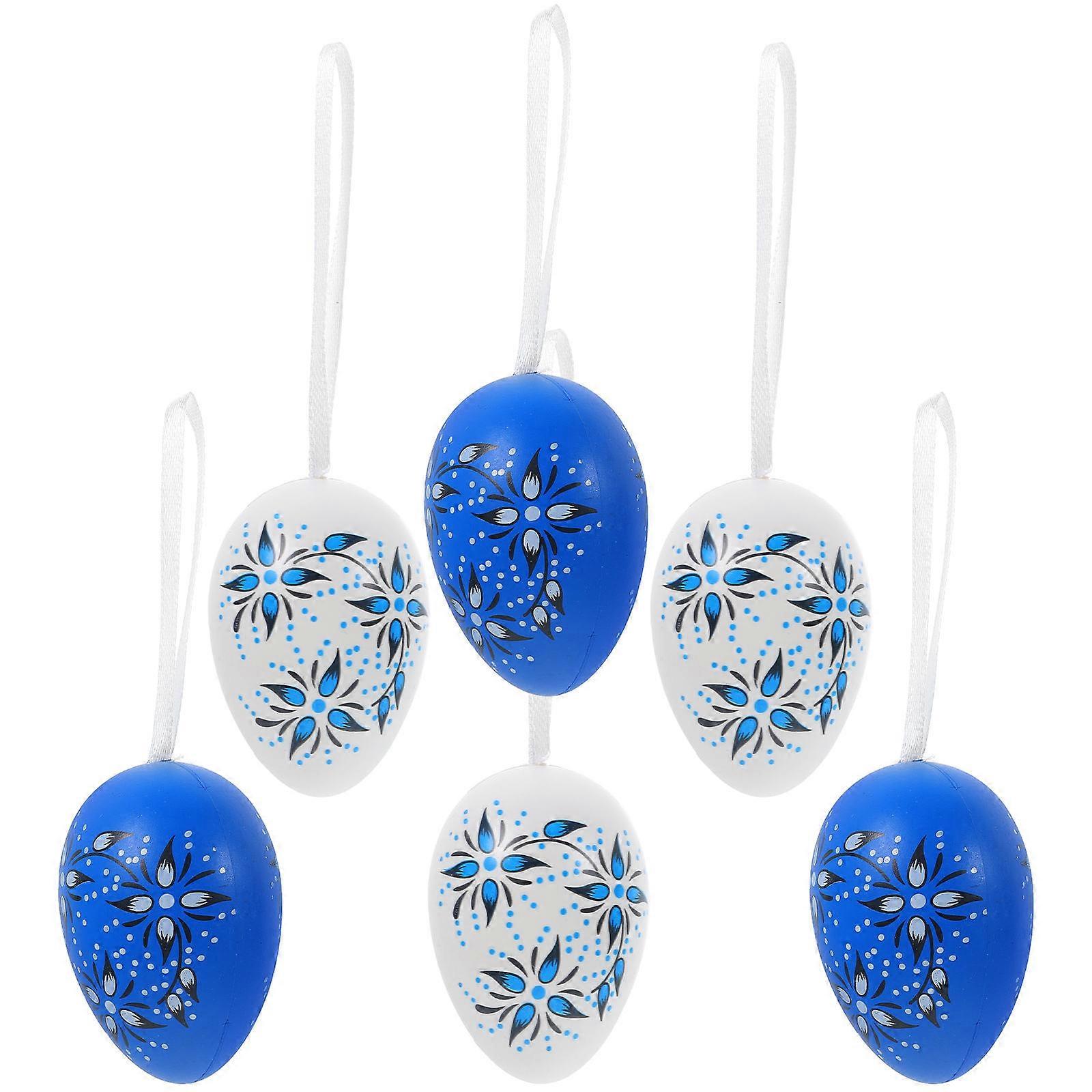 Plastic Easter Egg Decorations Hanging Ornaments for 18Pcs Easter Use