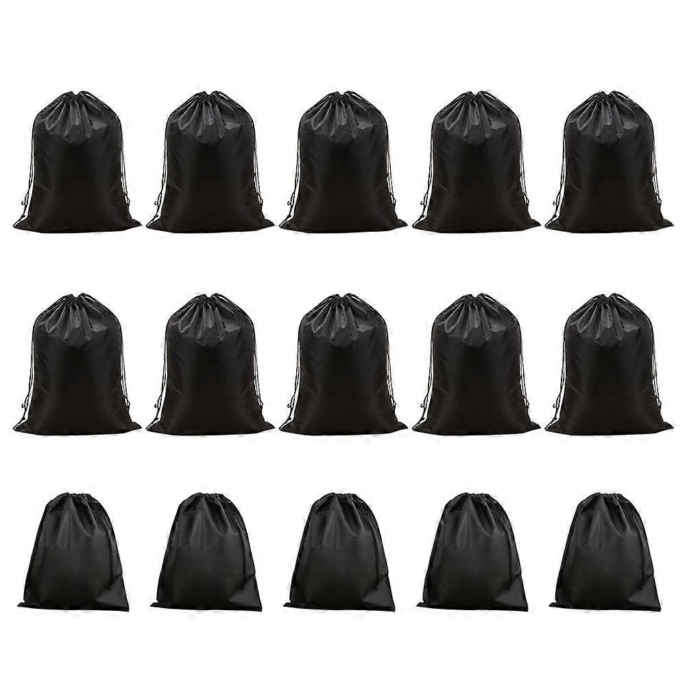 Non-Woven Fabric Storage Bag Double Drawstring for Storage Use 3Sets