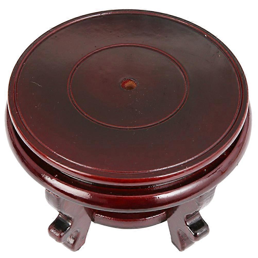 Blomställ i trä mörkrött 16.00X16.00X10.00CM display 1 set