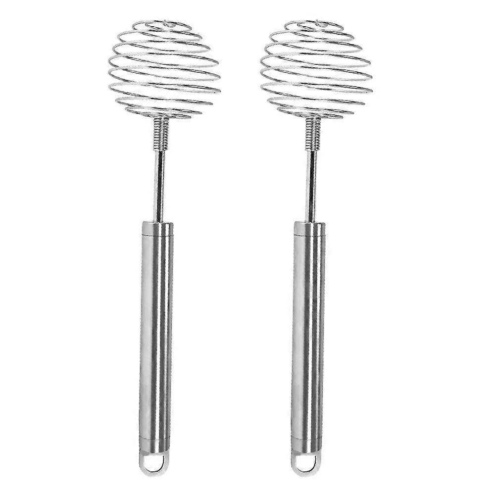Stainless Steel Egg Beaters for Mixing 2Pcs Hand-Held Egg Whisk