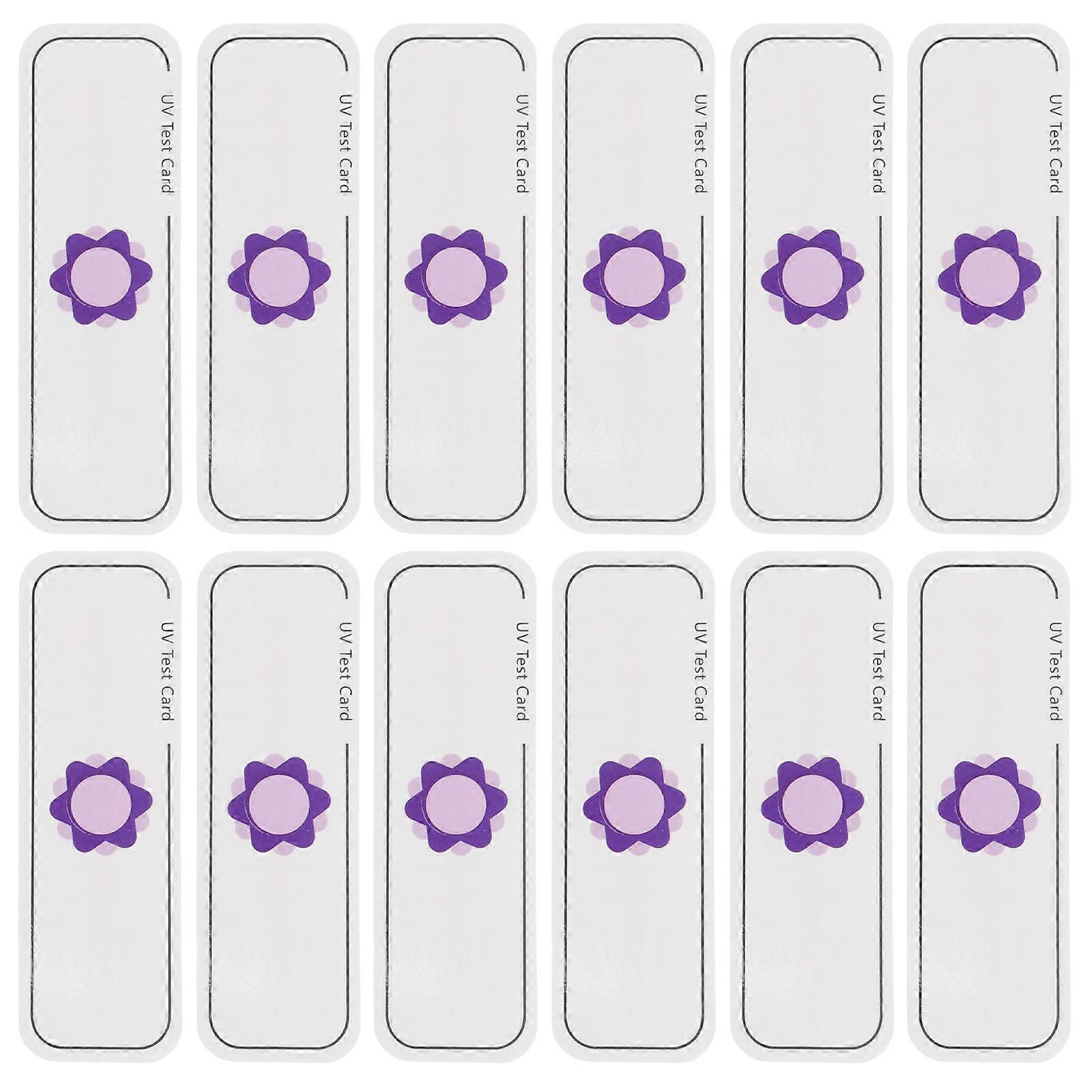 Uv Testing Cards Uva Identifiers for Testing 60Pcs White Paper Material
